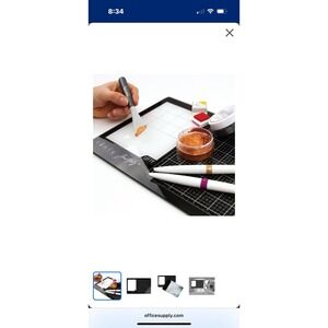 Tim Holtz Travel Glass Media Mat 10.25"X15.5" New In Box Artist‎ Supply Tools